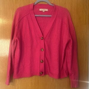 LOFT Pink Cardigan